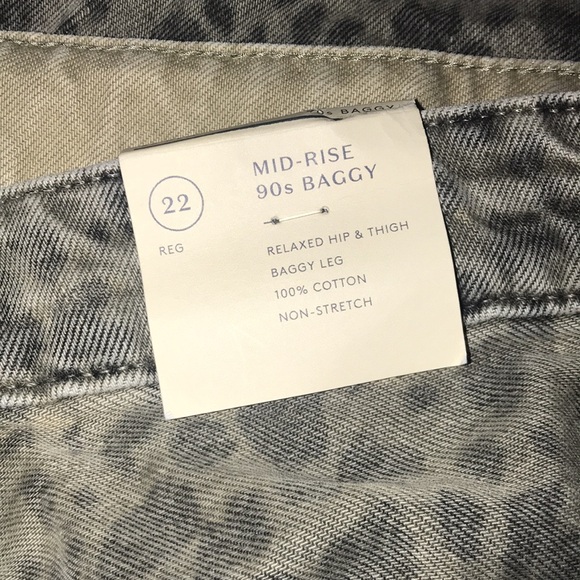 Universal Thread Women's Mid-Rise 90's Baggy Leopard Print Jeans PlusSz 22 | NWT - Picture 5 of 9